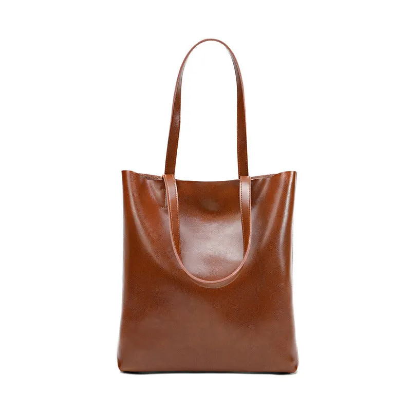 Structured Leather Tote
