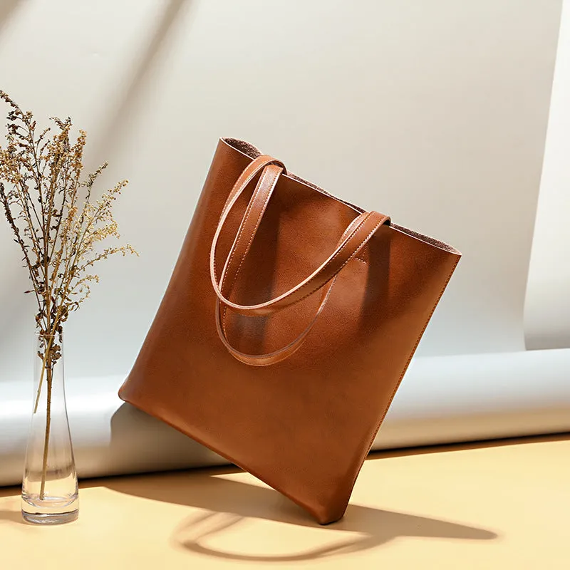 Structured Leather Tote