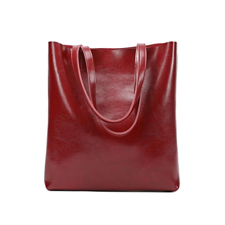 Structured Leather Tote