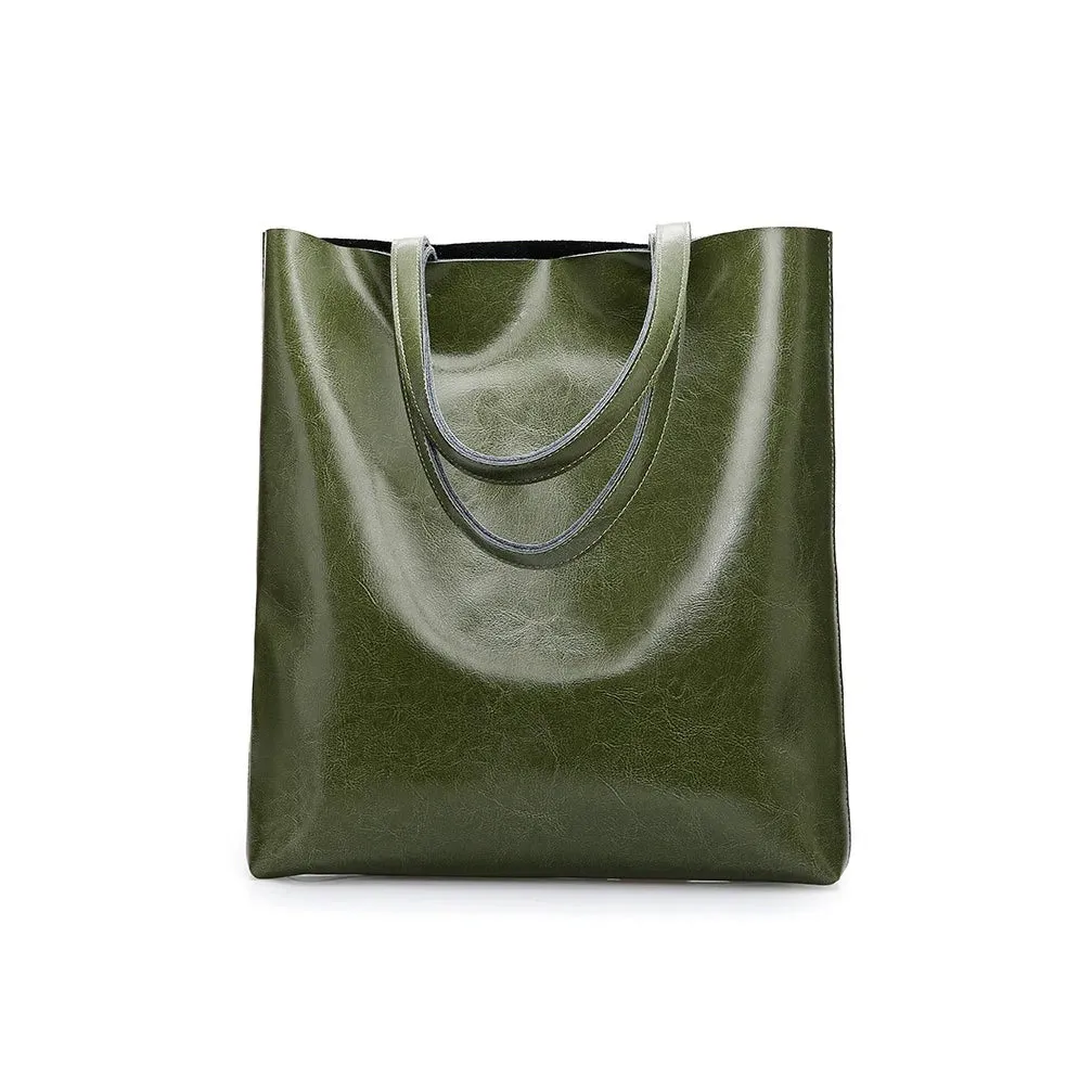 Structured Leather Tote