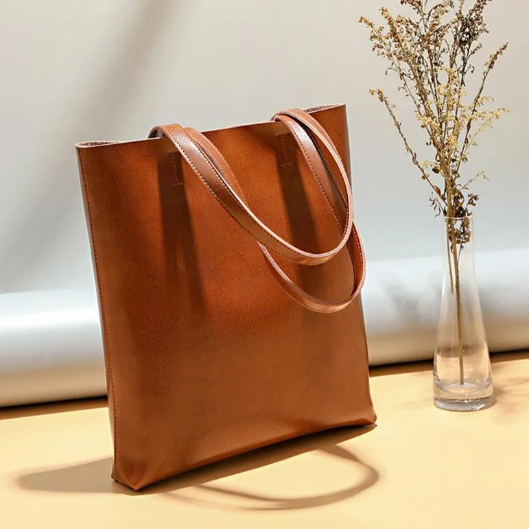 Structured Leather Tote