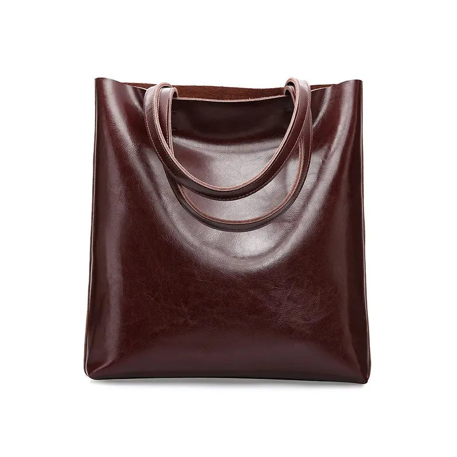 Structured Leather Tote