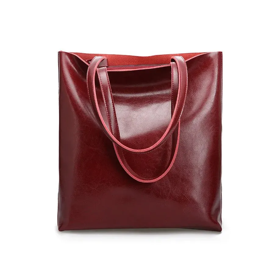 Structured Leather Tote