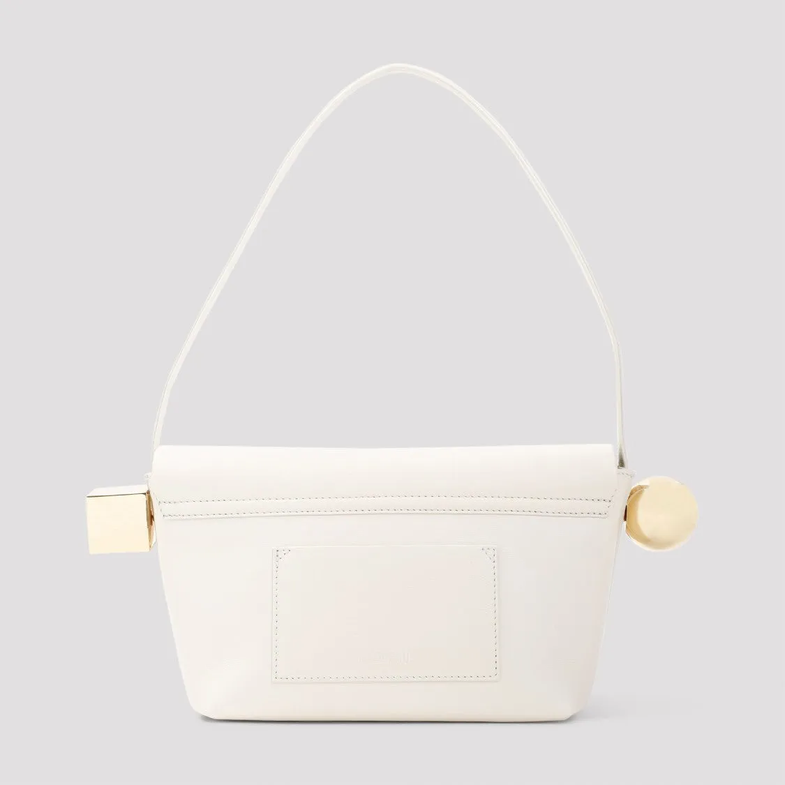Structured White Handbag