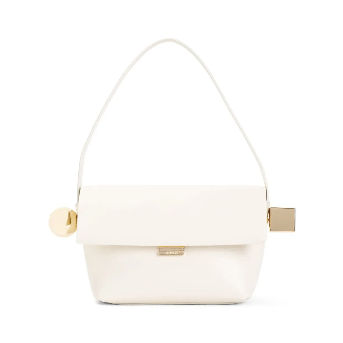 Structured White Handbag