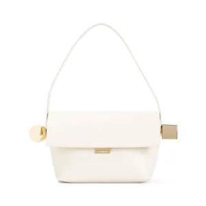 Structured White Handbag
