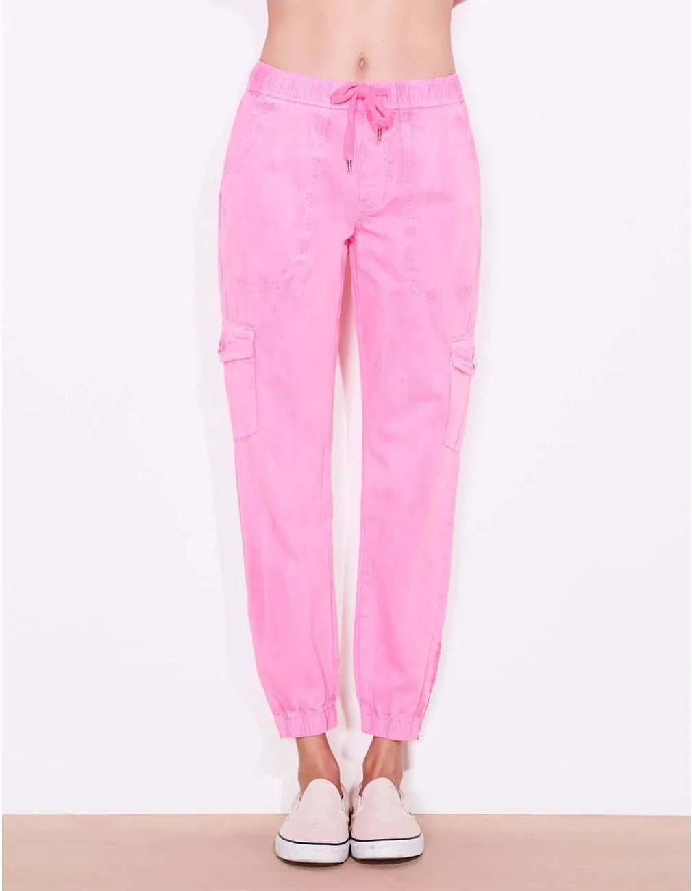 SUNDRY Women's Pink Drawstring Jogger