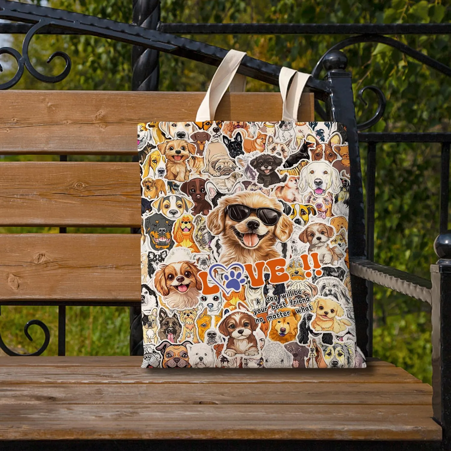 SUNFYCN Canvas Cotton Tote Bag for Women, Cat Tote Bag Reusable Grocery Bags Shopping Bags, Cute Tote Bag for Cat Lover