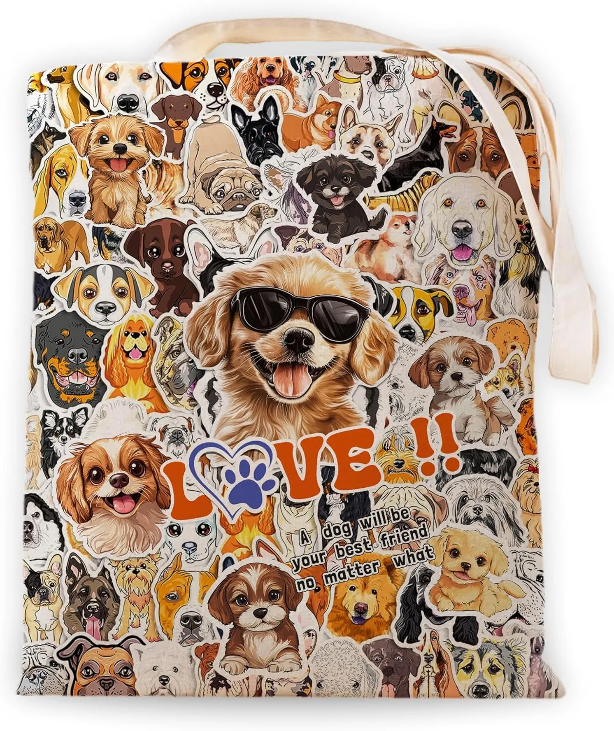 SUNFYCN Canvas Cotton Tote Bag for Women, Cat Tote Bag Reusable Grocery Bags Shopping Bags, Cute Tote Bag for Cat Lover