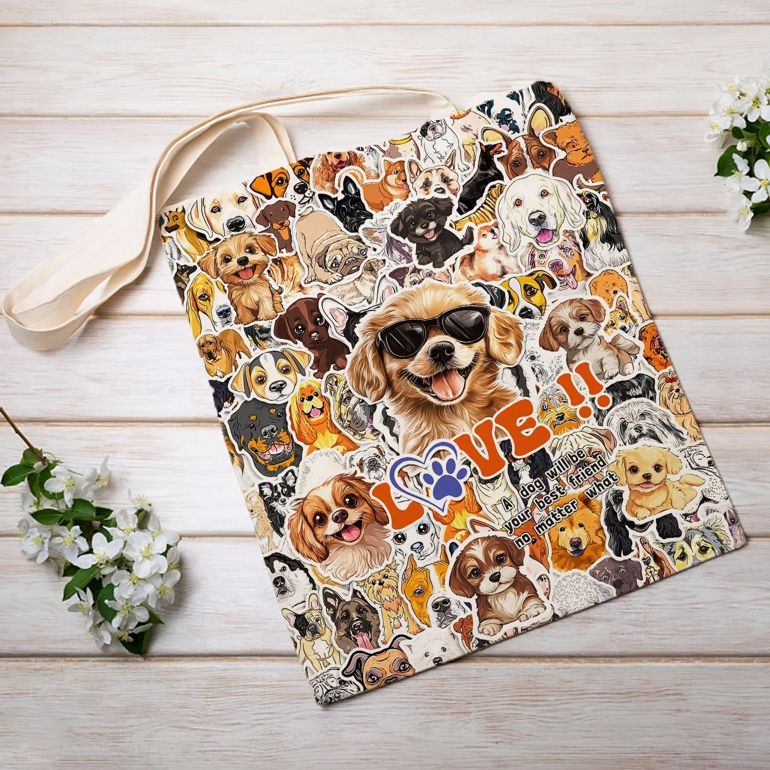 SUNFYCN Canvas Cotton Tote Bag for Women, Cat Tote Bag Reusable Grocery Bags Shopping Bags, Cute Tote Bag for Cat Lover