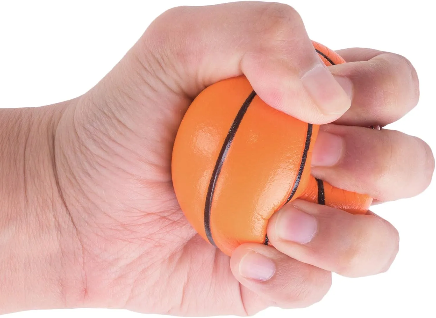 Super Z Outlet Mini Foam Sports Balls for Kids Adults Mini Baseball Football Basketball Soccer Stress Toy Game Party Decoration (Basketball) - Pack of 24