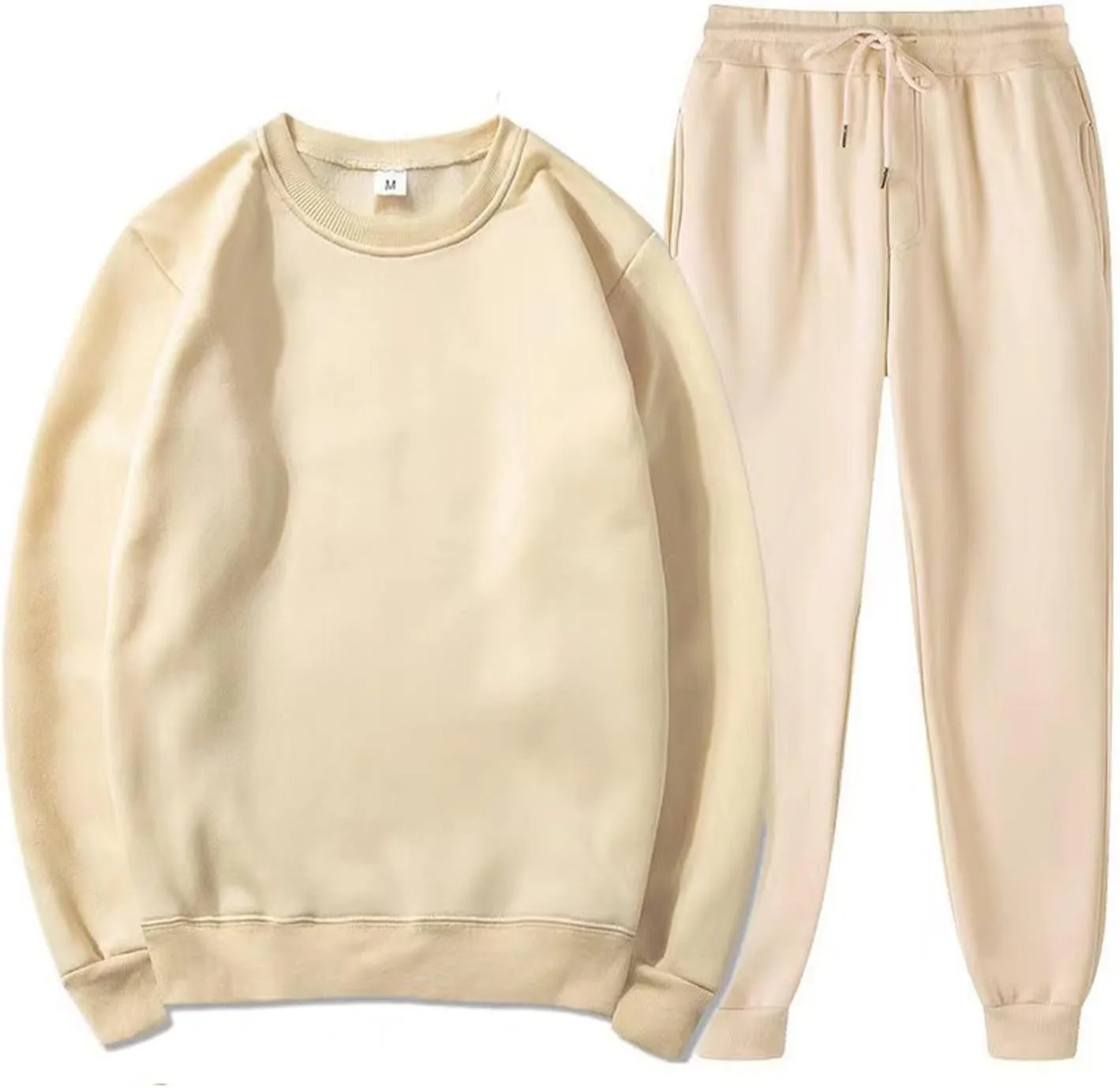 Sweatpants for Men Pants Track Cuff Spliced Solid Color Lace up Workout Pants Drawstring Sweatpants with Pockets