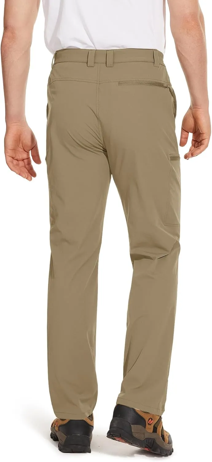 TACVASEN Men's Hiking Cargo Pants with 6 Pockets Lightweight Water Resistant Quick Dry Travel Work Pants Tactical Outdoor