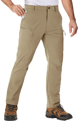 TACVASEN Men's Hiking Cargo Pants with 6 Pockets Lightweight Water Resistant Quick Dry Travel Work Pants Tactical Outdoor