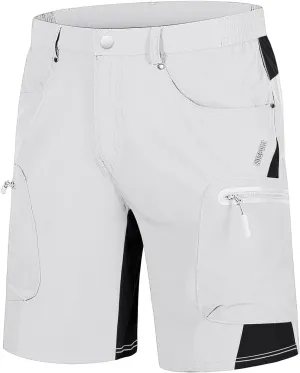 TACVASEN Men's Hiking Cargo Shorts 10" with Zipper Pockets Quick Dry Casual Stretch Golf Work Short Outdoor Summer
