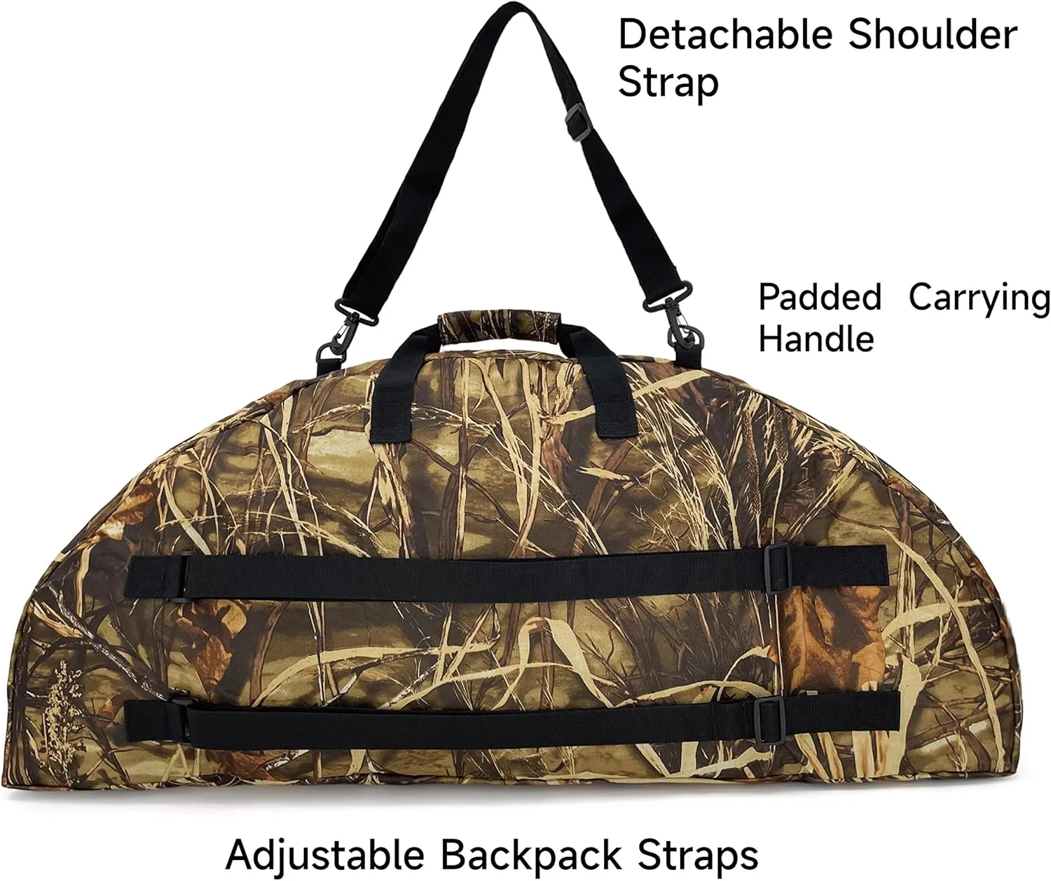 TaktZeit Tactical Compound Bow Bag Soft Tactical Bow Case for Hunting Recurve Archery Carry Bag with Pounch and Adjustable Straps
