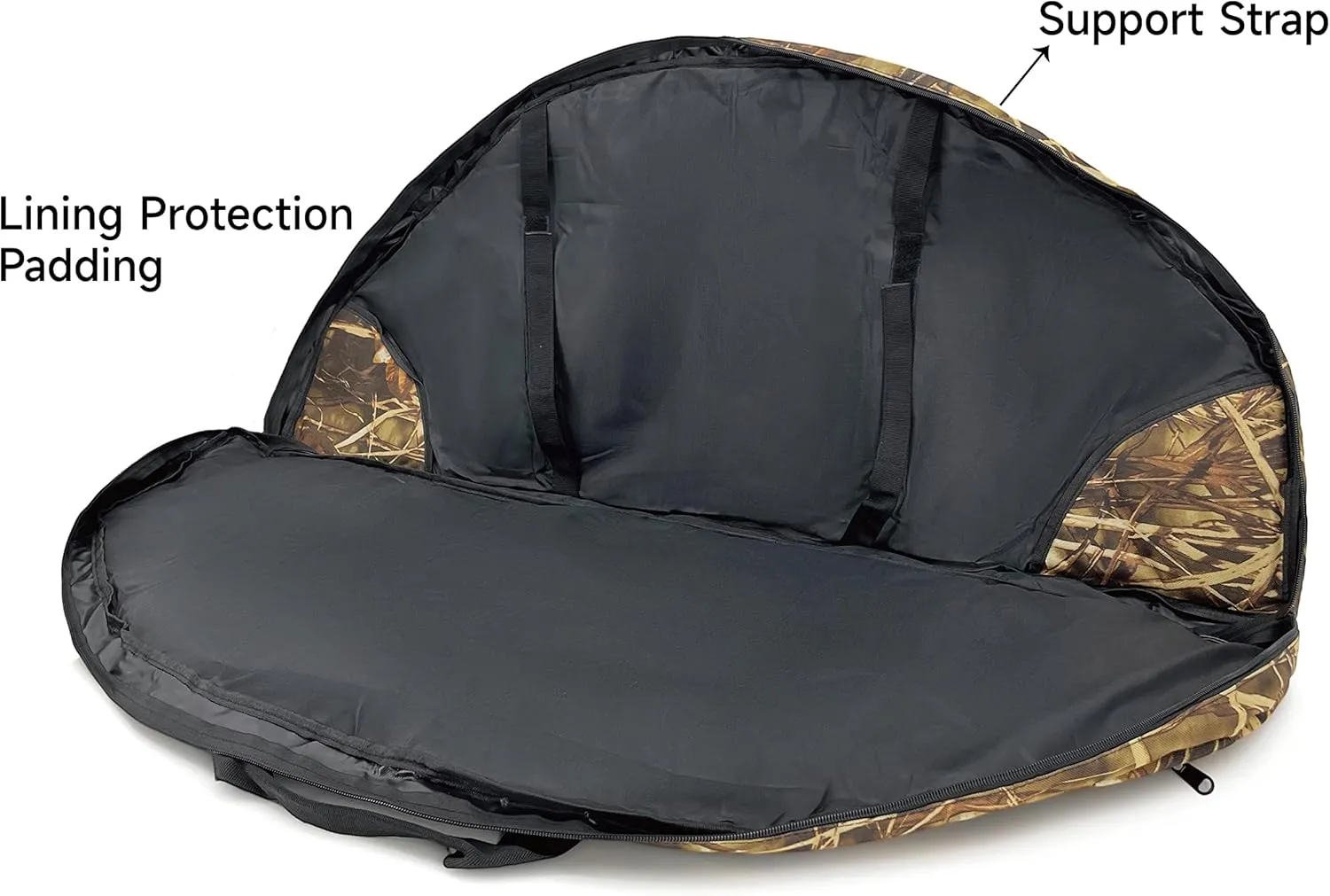 TaktZeit Tactical Compound Bow Bag Soft Tactical Bow Case for Hunting Recurve Archery Carry Bag with Pounch and Adjustable Straps