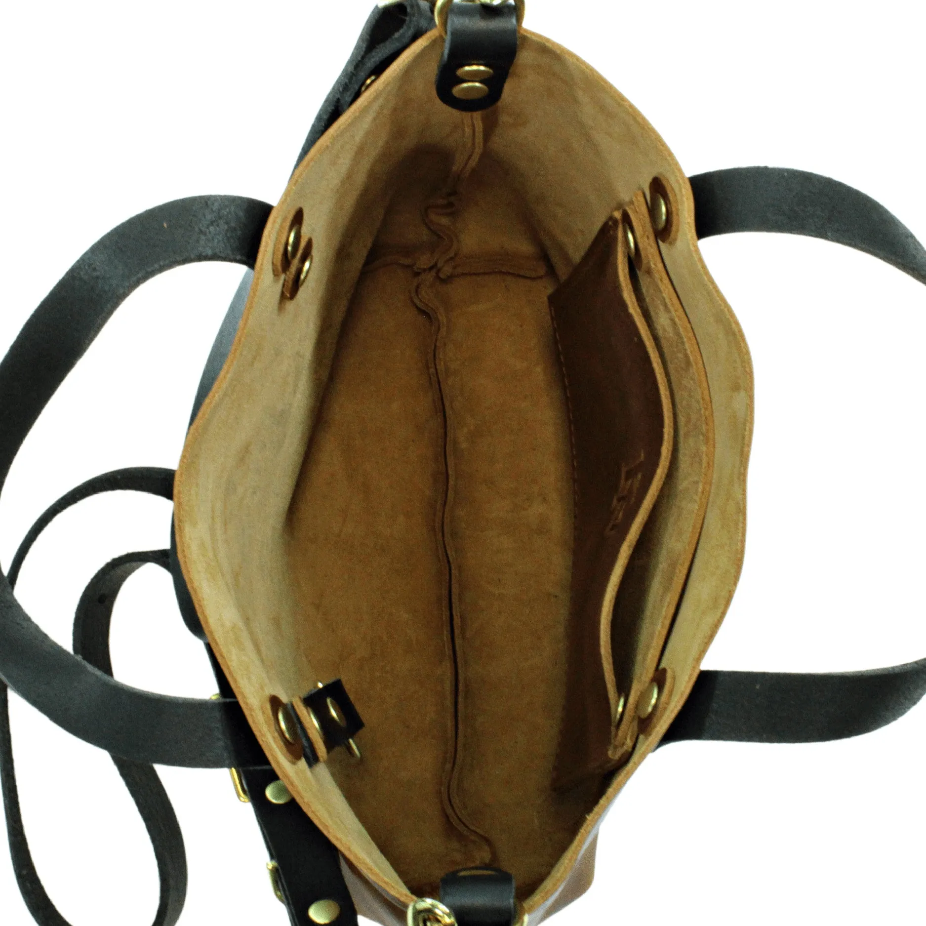 Tan Pull Up Leather Crossbody