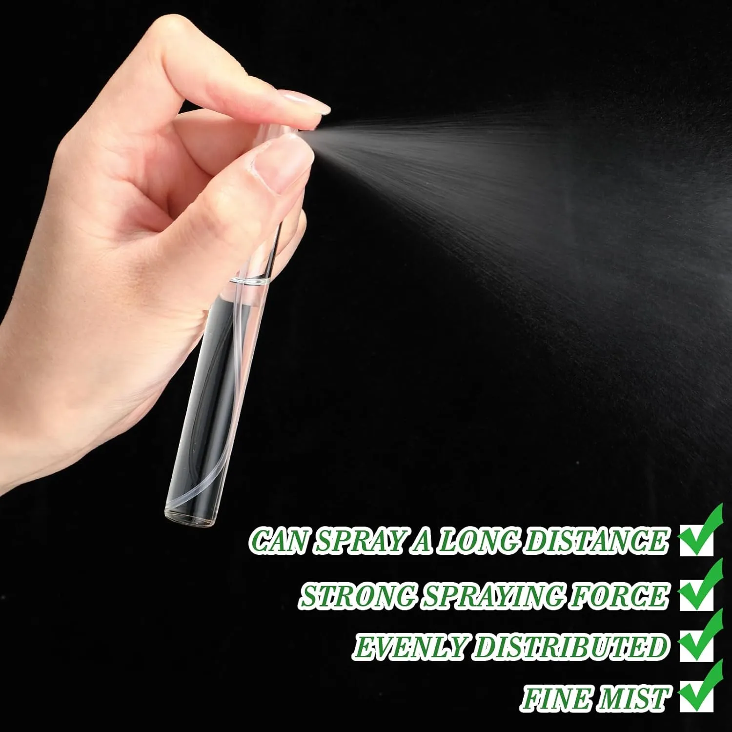 Tanlade 300 Pcs 10ml Mini Spray Bottles Clear Glass Perfume Atomizer Sprayer Bottles Portable Perfume Travel Refillable Bottle for Travel Pocket Dispenser Container