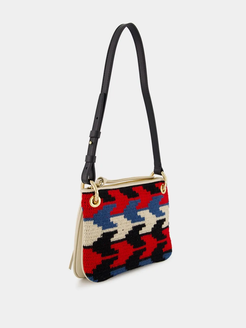 Tasca Arrow-Patterned Red Bag