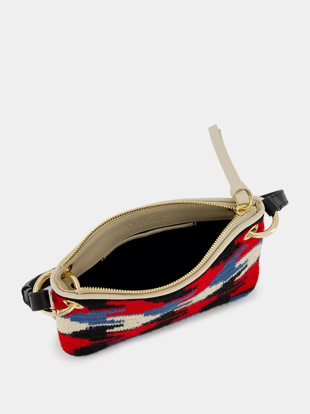 Tasca Arrow-Patterned Red Bag