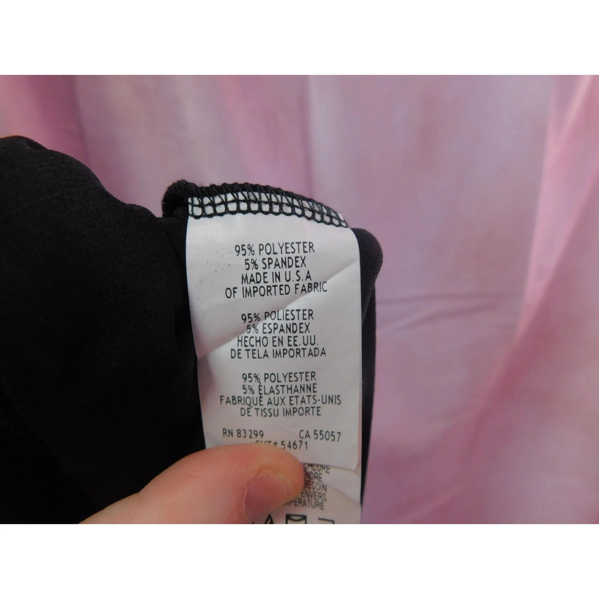 Tatiana B Beaded Embellished Hem Black Shift Dress Sz Small