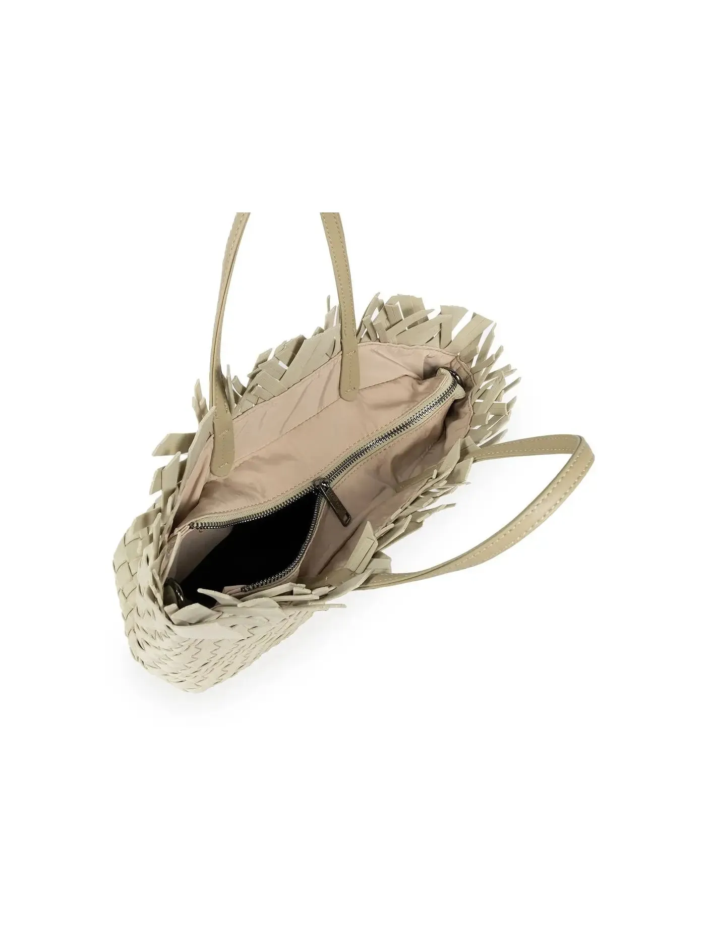 Taunton Small Fringe Top Woven Tote