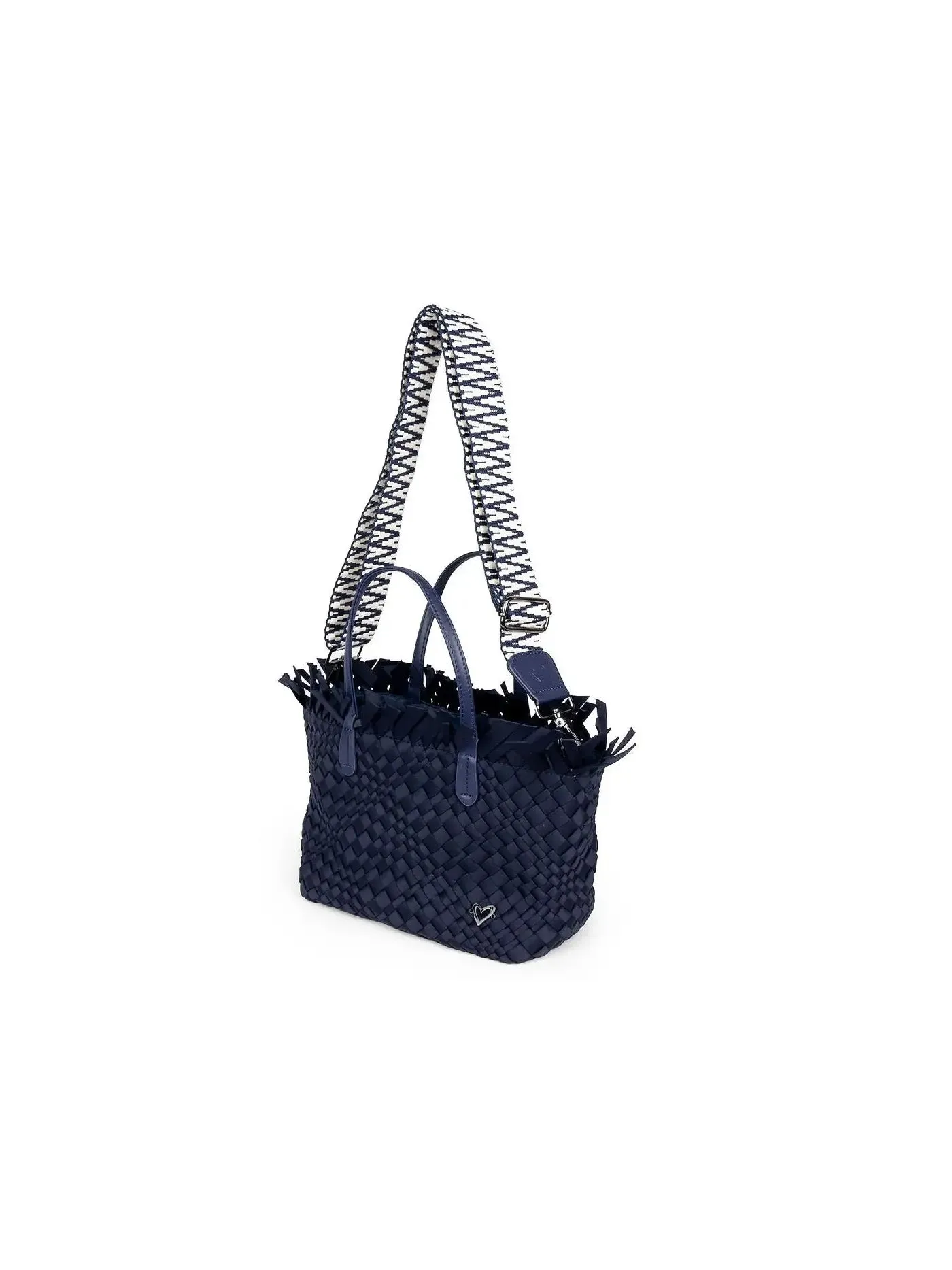 Taunton Small Fringe Top Woven Tote