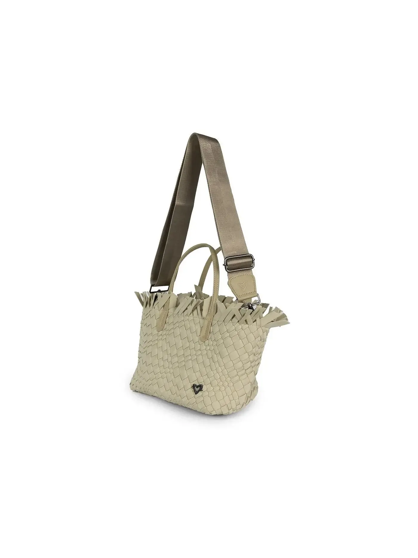 Taunton Small Fringe Top Woven Tote