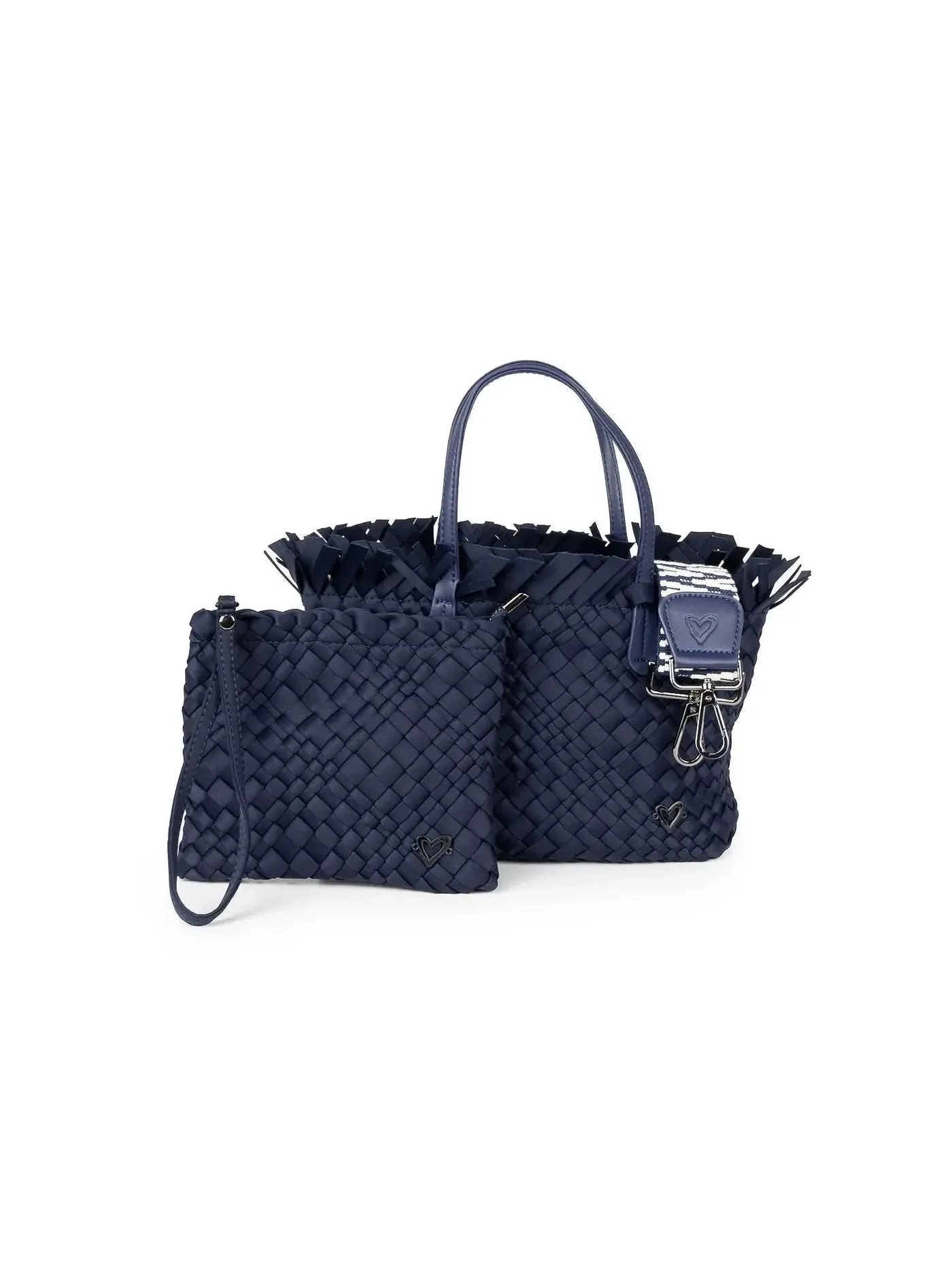 Taunton Small Fringe Top Woven Tote