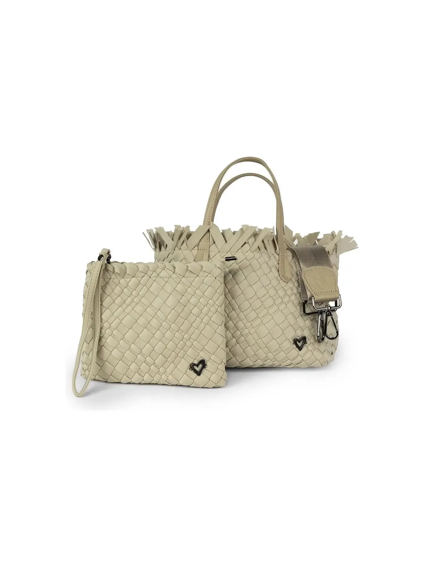 Taunton Small Fringe Top Woven Tote