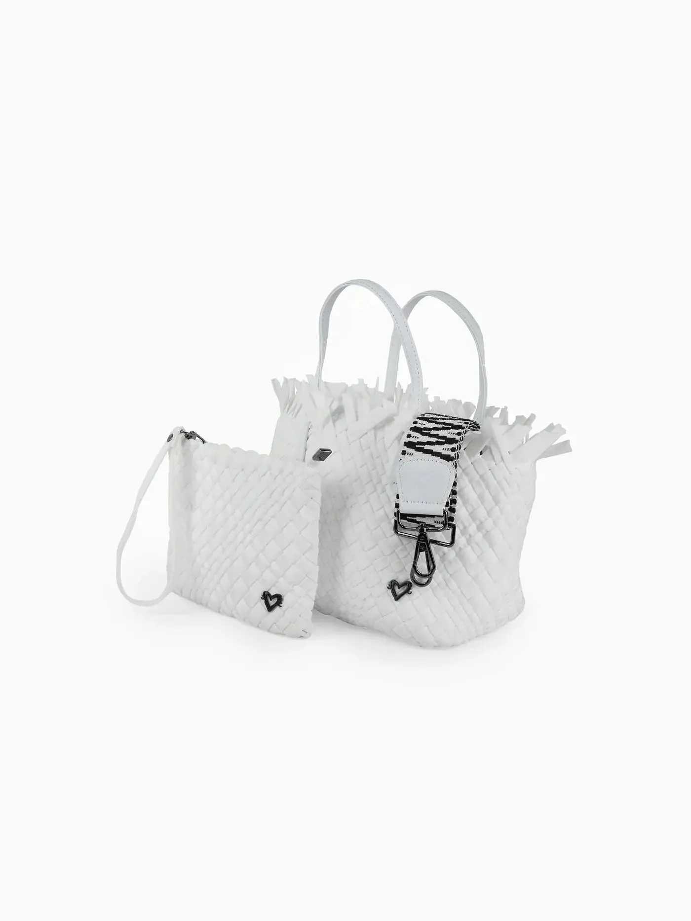 Taunton Small Fringe Top Woven Tote