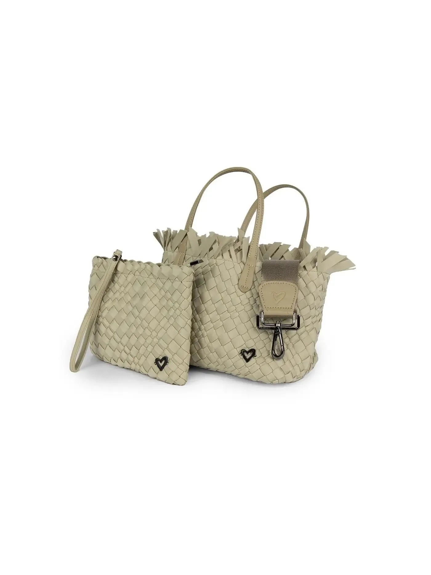 Taunton Small Fringe Top Woven Tote