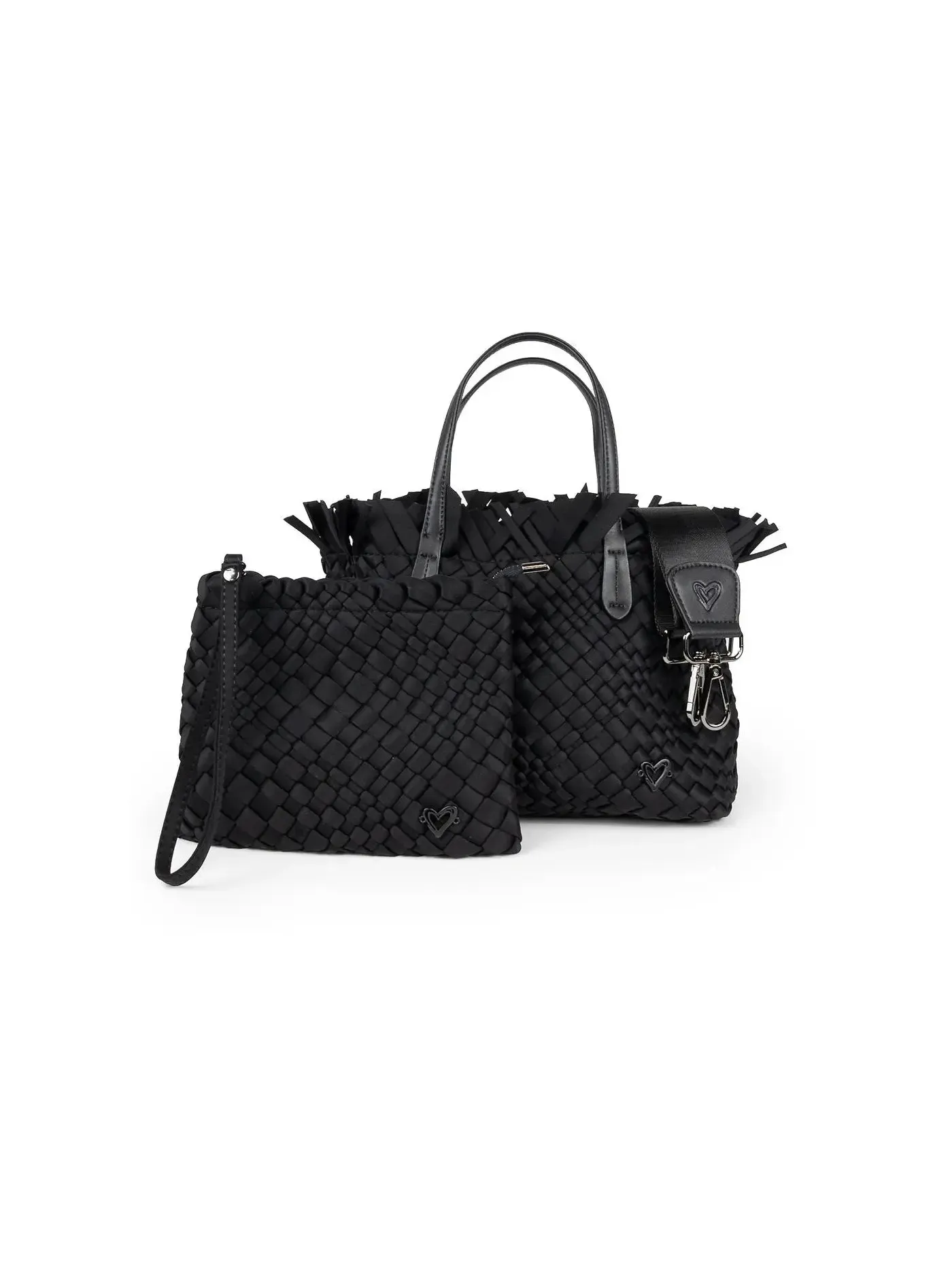 Taunton Small Fringe Top Woven Tote
