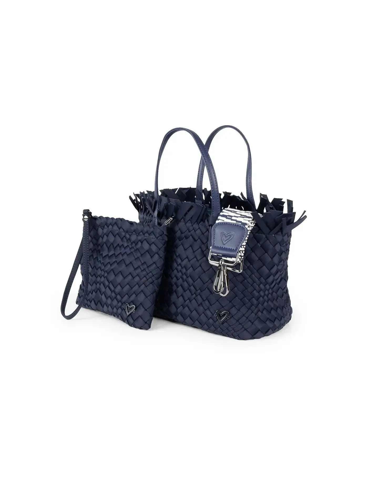 Taunton Small Fringe Top Woven Tote