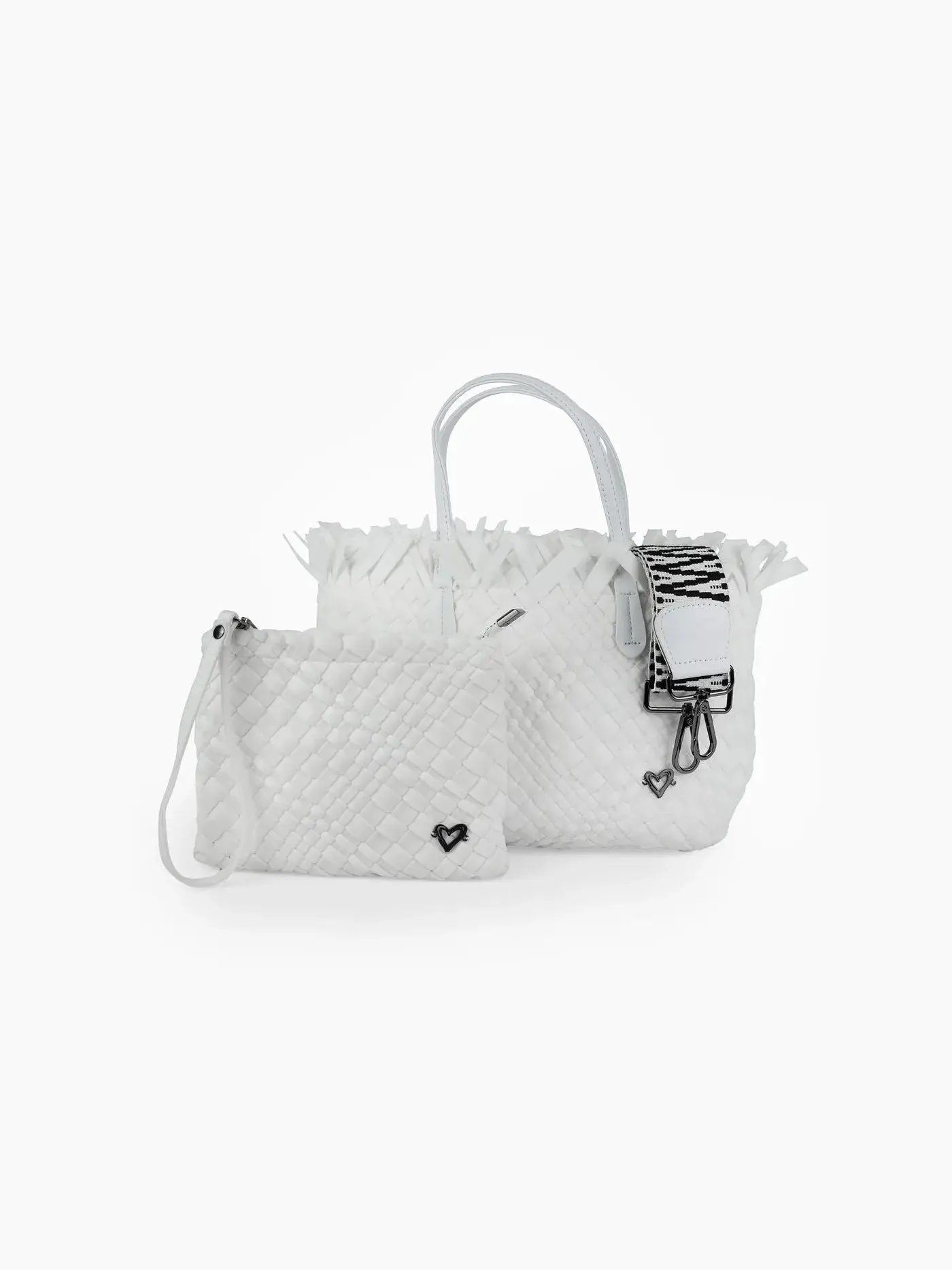 Taunton Small Fringe Top Woven Tote