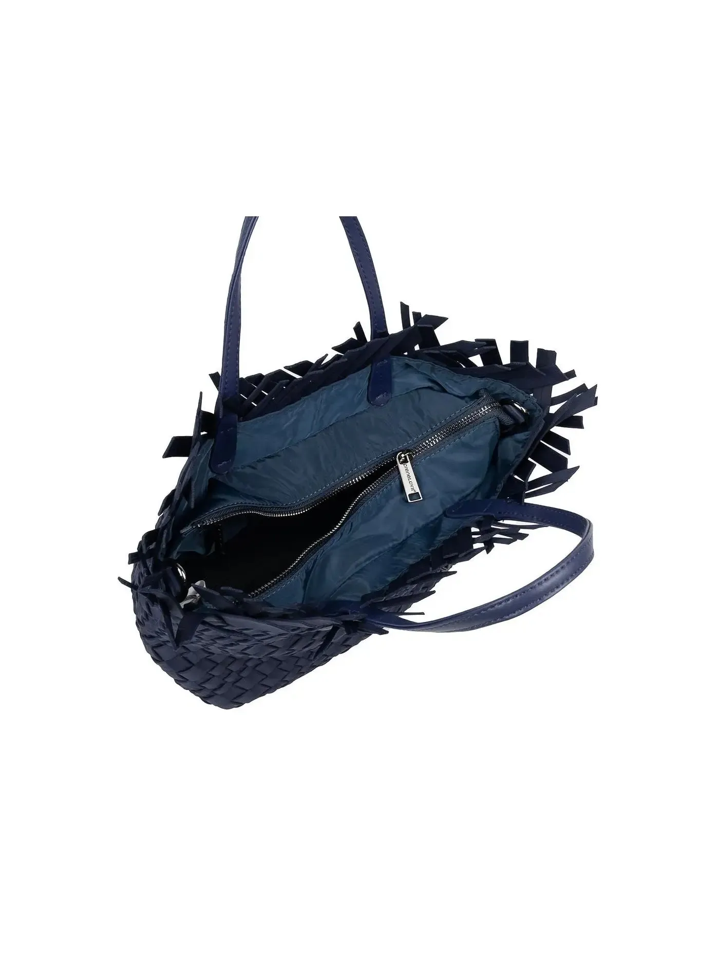 Taunton Small Fringe Top Woven Tote