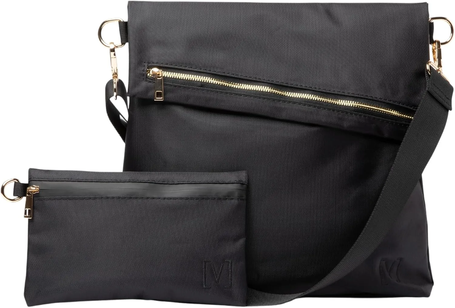 The Flora Smell-Proof Crossbody Nylon Purse w Removable Pouch - Flower-friendly bag w Sealed Zippers and Pockets for secrets