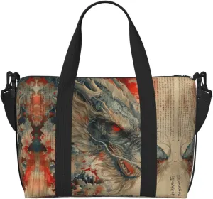 The Legendary Dragon Duffel Bags for Traveling - Lightweight Personal Item Travel Bags for Women, Gym Bags for Men