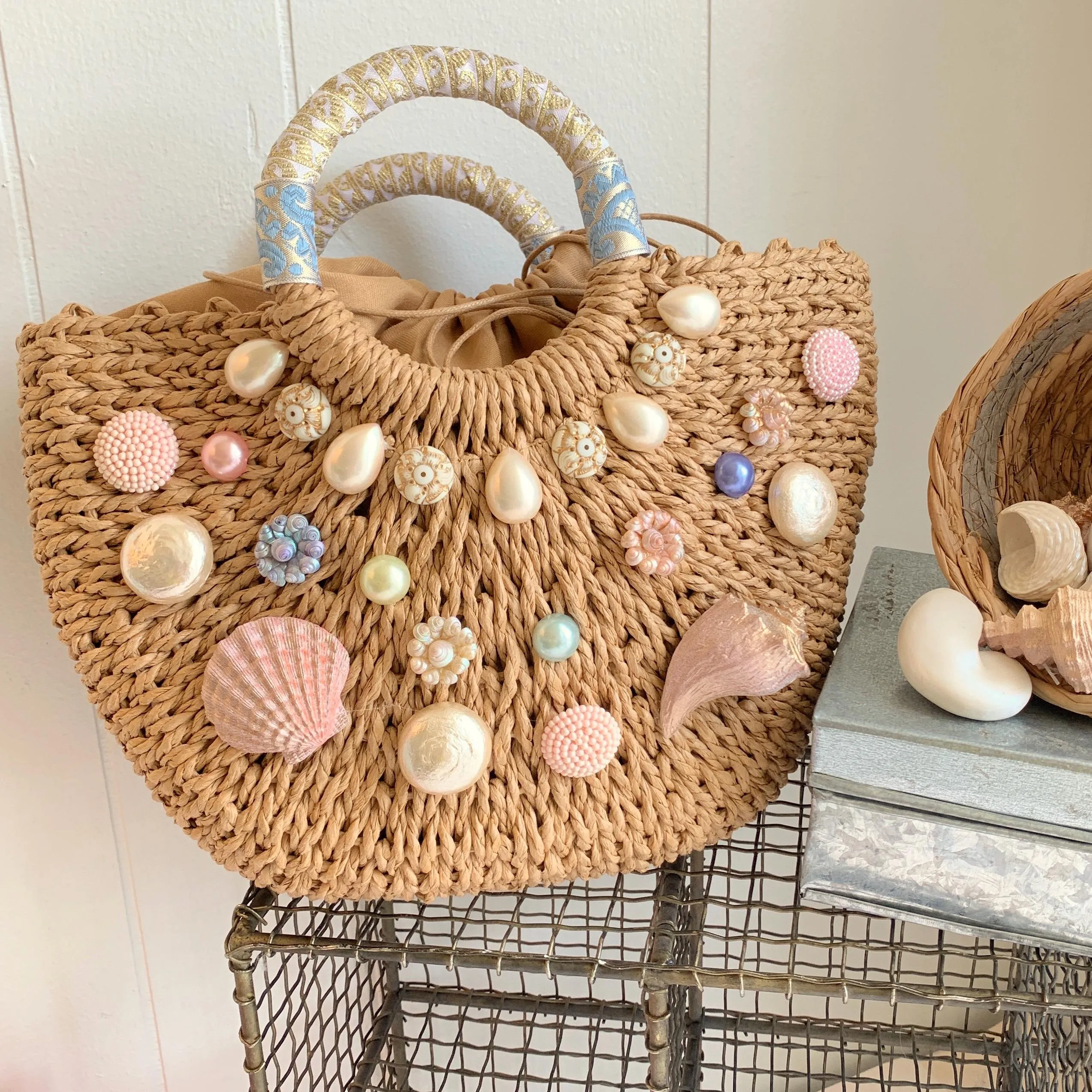 The Shelby Straw Handbag - One-of-a-Kind