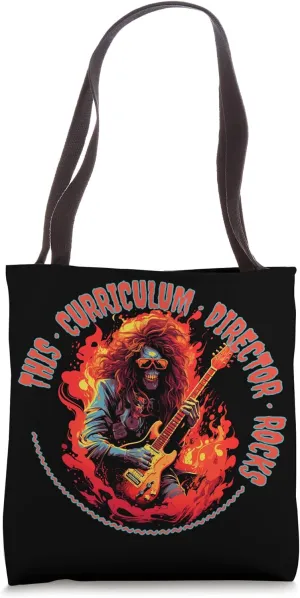 This Curriculum Director Rocks Funny Musician Tote Bag