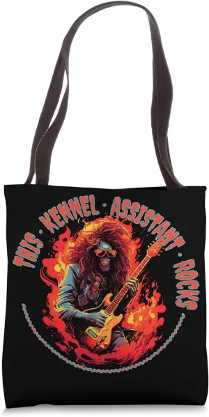 This Kennel Assistant Rocks Funny Musician Tote Bag