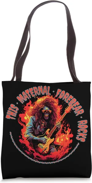 This Maternal Forebear Rocks Funny Musician Tote Bag