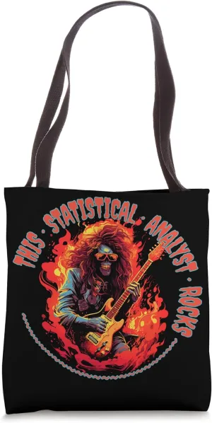 This Statistical Analyst Rocks Funny Musician Tote Bag
