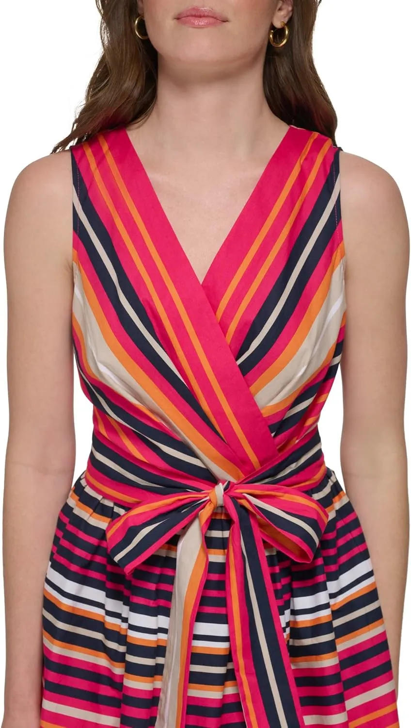 Tommy Hilfiger Women's Cotton Fit and Flare Dress