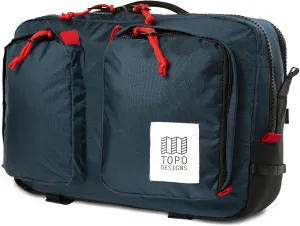 Topo Designs Global Briefcase - Bold Daily Carry Bag, Commuting Travel Pack with Oversized Zips, Signature Denver Style (Eco-Friendly/Navy)