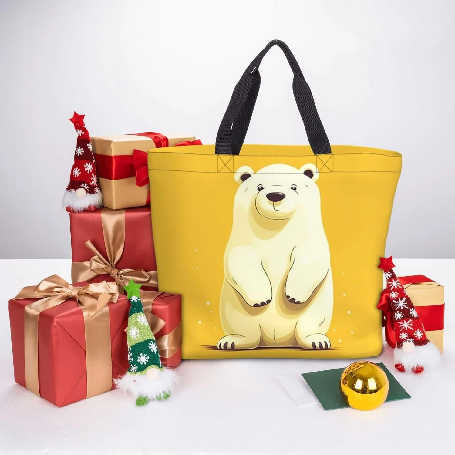 Tote Bag for Women Carefully Spelled with Love Shoulder Bag with Zipper Handbag Large Capacity Reusable Grocery Bag