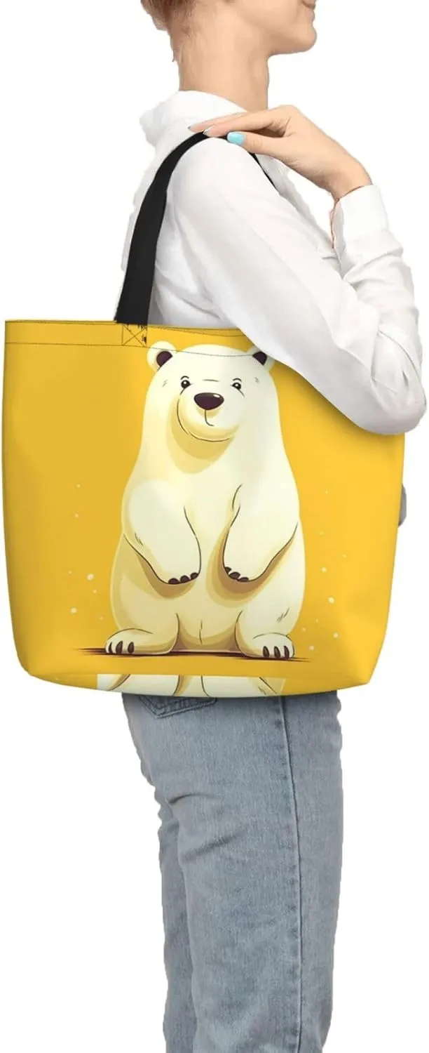 Tote Bag for Women Carefully Spelled with Love Shoulder Bag with Zipper Handbag Large Capacity Reusable Grocery Bag