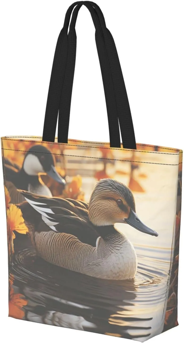 Tote Bag for Women Grocery Bag Reusable Shopping Bag Elephant white pattern Handbag Foldable Shoulder Bag
