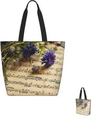 Tote Bag for Women Grocery Bag Reusable Shopping Bag Paint colors Handbag Foldable Shoulder Bag